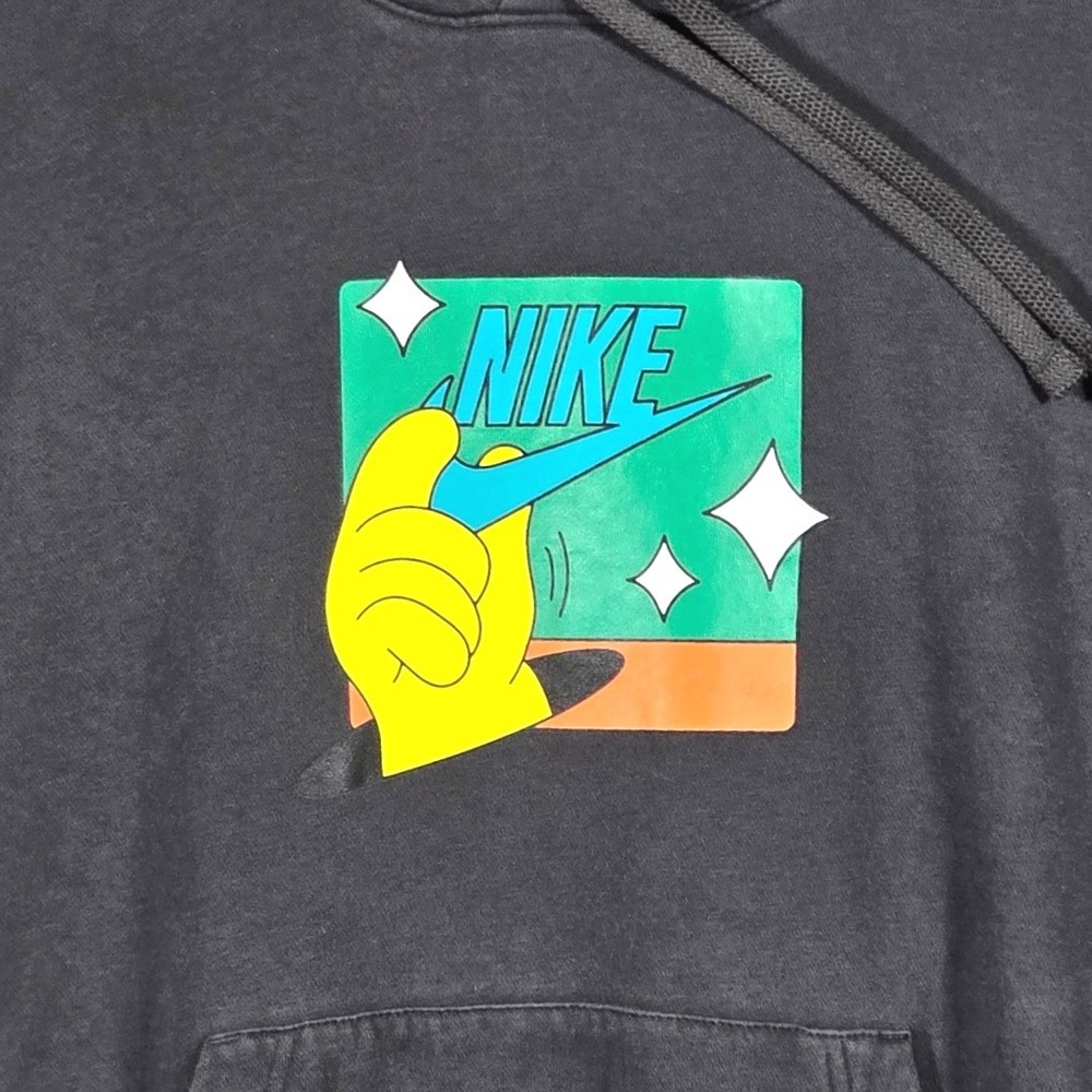 Nike Sportswear NSW Generation Air Pullover Graphic Hoodie Mens Medium Gray - Picture 3 of 7